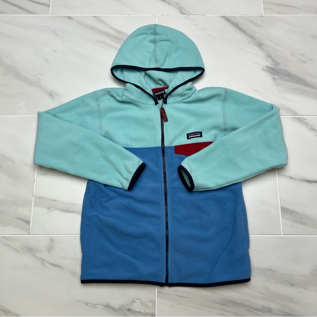 Patagonia Kid's Micro D Snap-T 'Blue Bird' Jacket 65465 Multi-Size